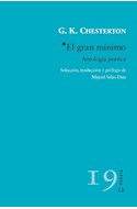 Papel GRAN MINIMO ANTOLOGIA POETICA (COLECCION POESIA) (SELECCION Y TRADUCCION DE MIGUEL SALAS DIAZ)