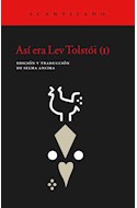 Papel ASI ERA LEV TOLSTOI (I) (COLECCION EL ACANTILADO 76) (BOLSILLO) (RUSTICA)
