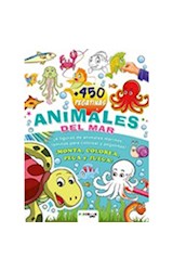 Papel ANIMALES DEL MAR (4 FIGURAS DE ANIMALES MARINOS + LAMINAS PARA COLOREAR + 450 PEGATINAS) (RUSTICA)