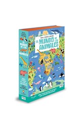 Papel MUNDO DE LOS ANIMALES (LIBRO PUZLE DE 200 PIEZAS CON 12 FIGURAS PARA ENCAJAR) (+6 AÑOS) (CARTONE)