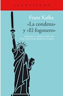 Papel CONDENA Y EL FOGONERO (COLECCION CUADERNOS 91) (BOLSILLO)
