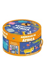 Papel ANIMALES DE AFRICA (LIBRO + PUZLE GIGANTE) (30 PIEZAS) (ESTUCHE)