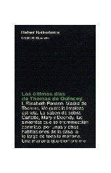 Papel CONFESIONES DE UN INGLES COMEDOR DE OPIO (LIBRO BOLSILLO LB1029)