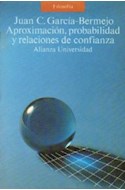 Papel APROXIMACION PROBABILIDAD Y RELACIONES DE CONFIANZA (ALIANZA UNIVERSIDAD AU617)