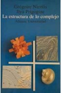 Papel ESTRUCTURA DE LO COMPLEJO (ALIANZA UNIVERSIDAD AU784)