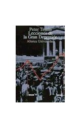 Papel LECCIONES DE LA GRAN DEPRESION (ALIANZA UNIVERSIDAD AU835)