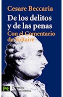 Papel DE LOS DELITOS Y DE LAS PENAS CON EL COMENTARIO DE VOLTAIRE (CIENCIAS SOCIALES CS3550)