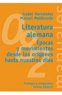 Papel LITERATURA ALEMANA EPOCAS Y MOVIMIENTOS DESDE LOS ORIGENES HASTA NUESTROS DIAS (MA082)