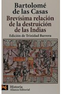 Papel BREVISIMA RELACION DE LA DESTRUICION DE LAS INDIAS (ALIANZA H4237)