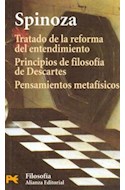 Papel TRATADO DE LA REFORMA DEL ENTENDIMIENTO / PRINCIPIOS DE  FILOSOFIA DE DESCARTES / PENSAMIEN