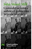 Papel CONSIDERACIONES SOBRE EL GOBIERNO REPRESENTATIVO (CIENCIAS SOCIALES CS3411)