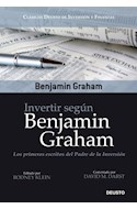 Papel INVERTIR SEGUN BENJAMIN GRAHAM LOS PRIMEROS ESCRITOS DEL PADRE DE LA INVERSION (RUSTICA)