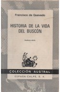 Papel HISTORIA DE LA VIDA DEL BUSCON (COLECCION AUSTRAL 24)