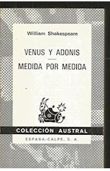 Papel VENUS Y ADONIS - MEDIDA POR MEDIDA (COLECCION AUSTRAL 1576)