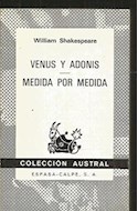 Papel VENUS Y ADONIS - MEDIDA POR MEDIDA (COLECCION AUSTRAL 1576)