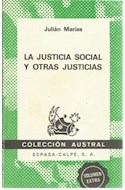 Papel JUSTICIA SOCIAL Y OTRAS JUSTICIA (VOLUMEN EXTRA) (COLECCION AUSTRAL 1627)