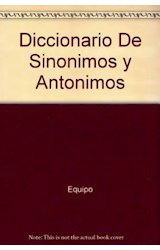 Papel DICCIONARIO DE SINONIMOS Y ANTONIMOS