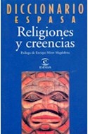 Papel DICCIONARIO ESPASA RELIGIONES Y CREENCIAS