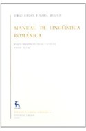 Papel MANUAL DE LINGUISTICA ROMANICA [2 TOMOS]