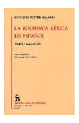 Papel POLISEMIA LEXICA EN ESPAÑOL TEORIA Y RESOLUCION (BIBLIOTECA ROMANICA HISPANICA)