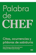 Papel PALABRA DE CHEF CITAS OCURRENCIAS Y PILDORAS DE SABIDURIA (CARTONE)