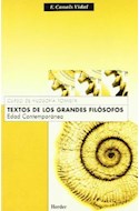 Papel TEXTOS DE LOS GRANDES FILOSOFOS EDAD CONTEMPORANEA (CURSO DE FILOSOFIA TOMISTA 15)