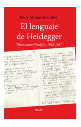 Papel LENGUAJE DE HEIDEGGER DICCIONARIO FILOSOFICO 1912-1927