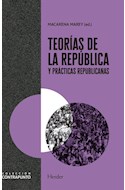 Papel TEORIAS DE LA REPUBLICA Y PRACTICAS REPUBLICANAS (COLECCION CONTRAPUNTO)
