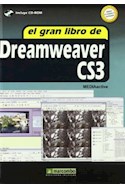 Papel GRAN LIBRO DE DREAMWEAVER CS3 [INCLUYE CD] (COLECCION GRAN LIBRO)