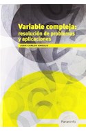Papel VARIABLE COMPLEJA RESOLUCION DE PROBLEMAS Y APLICACIONES (ILUSTRADO)