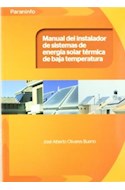 Papel MANUAL DEL INSTALADOR DE SISTEMAS DE ENERGIA SOLAR TERMICA DE BAJA TEMPERATURA