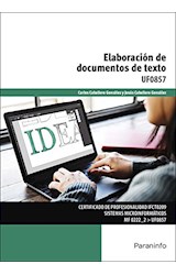 Papel ELABORACION DE DOCUMENTOS DE TEXTO UF0857