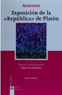 Papel EXPOSICION DE LA REPUBLICA DE PLATON (SEXTA EDICION) (CLASICOS DEL PENSAMIENTO)