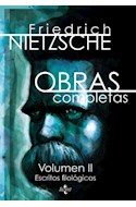 Papel OBRAS COMPLETAS VOLUMEN II ESCRITOS FILOLOGICOS (CUADERNOS DE FILOSOFIA Y ENSAYO)