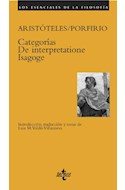 Papel CATEGORIAS DE INTERPRETATIONE ISAGOGE (COLECCION LOS ESENCIALES DE LA FILOSOFIA)
