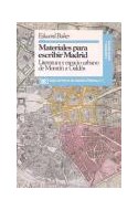Papel MATERIALES PARA ESCRIBIR MADRID LITERATURA Y ESPACIO UR