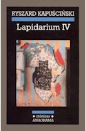 Papel LAPIDARIUM IV (COLECCION CONTRASEÑAS 56)