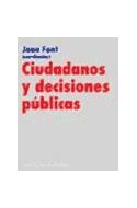 Papel CIUDADANOS Y DECISIONES PUBLICAS (ARIEL CIENCIA POLITICA)