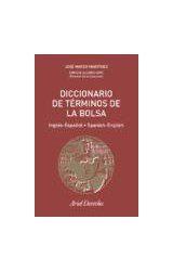 Papel DICCIONARIO DE TERMINOS DE LA BOLSA (INGLES-ESPAÑOL / ESPAÑOL-INGLES) (ARIEL DERECHO) (CARTONE)