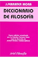 Papel DICCIONARIO DE FILOSOFIA [4 TOMOS] (ARIEL FILOSOFIA) (CARTONE EDICION CHICA)