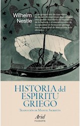 Papel HISTORIA DEL ESPIRITU GRIEGO (ARIEL FILOSOFIA)