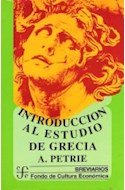 Papel INTRODUCCION AL ESTUDIO DE GRECIA (BREVIARIOS 121)