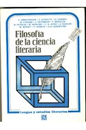 Papel FILOSOFIA DE LA CIENCIA LITERARIA (LENGUA Y ESTUDIOS LITERARIOS)