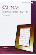 Papel OBRAS COMPLETAS III EPISTOLARIO (BIBLIOTHECA AVREA)