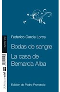 Papel BODAS DE SANGRE / CASA DE BERNARDA ALBA (COLECCION BIBLIOTECA EDAF TEATRO 040)