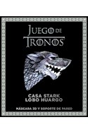 Papel JUEGO DE TRONOS CASA STARK LOBO HUARGO (INCLUYE MASCARA 3D Y SOPORTE DE PARED)