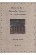 Papel HISTORIA DE LA FILOSOFIA MODERNA DE CUDA A ROUSSEAU (COLECCION TRACTATUS PHILOSOPHIAE)