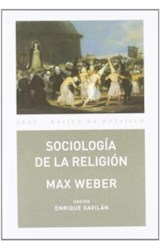 Papel SOCIOLOGIA DE LA RELIGION (COLECCION BASICA DE BOLSILLO)