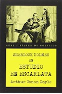 Papel SHERLOCK HOLMES EN ESTUDIO EN ESCARLATA (COLECCION BASICA DE BOLSILLO) (SERIE NEGRA)