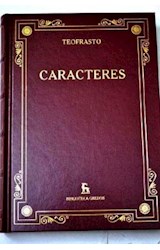 Papel CARACTERES (BIBLIOTECA GREDOS) (CARTONE)